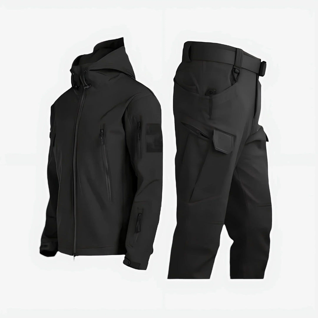 Waterproof Hooded Jacket and Cargo Trouser Tactical Set