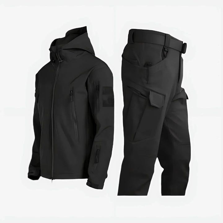 Waterproof Hooded Jacket and Cargo Trouser Tactical Set