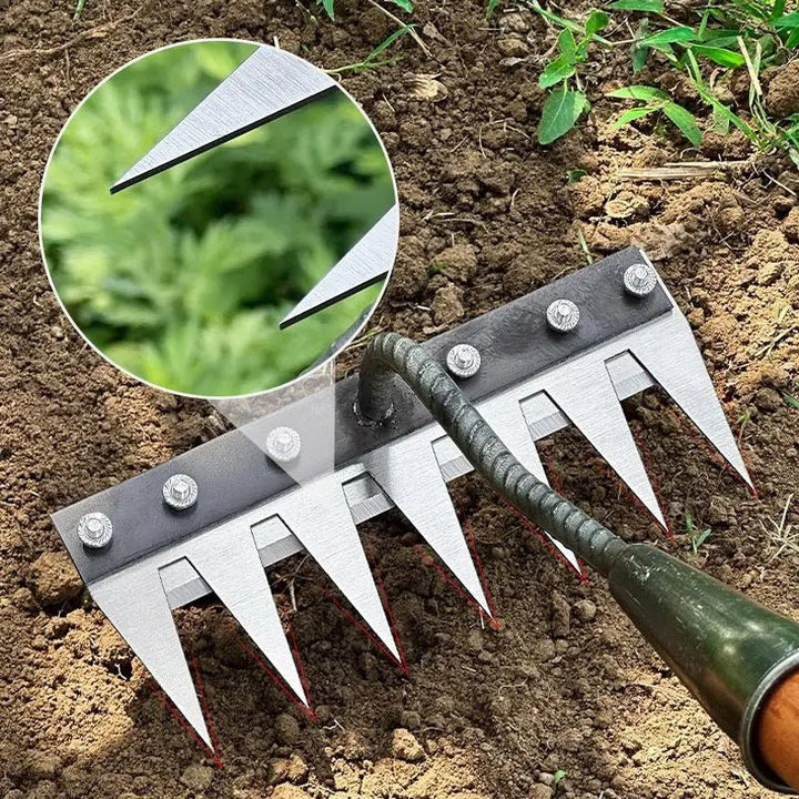 Garden Weeding Rake | Sturdy Rake | WurzelKraft